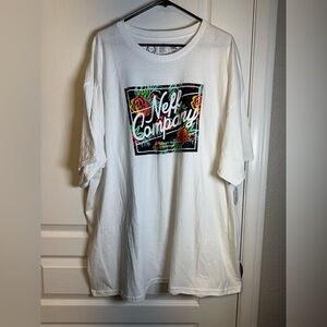 Men's/Young Men's Neff Astro Floral Short Sleeve White Shirt Size 3XL NWT #2249